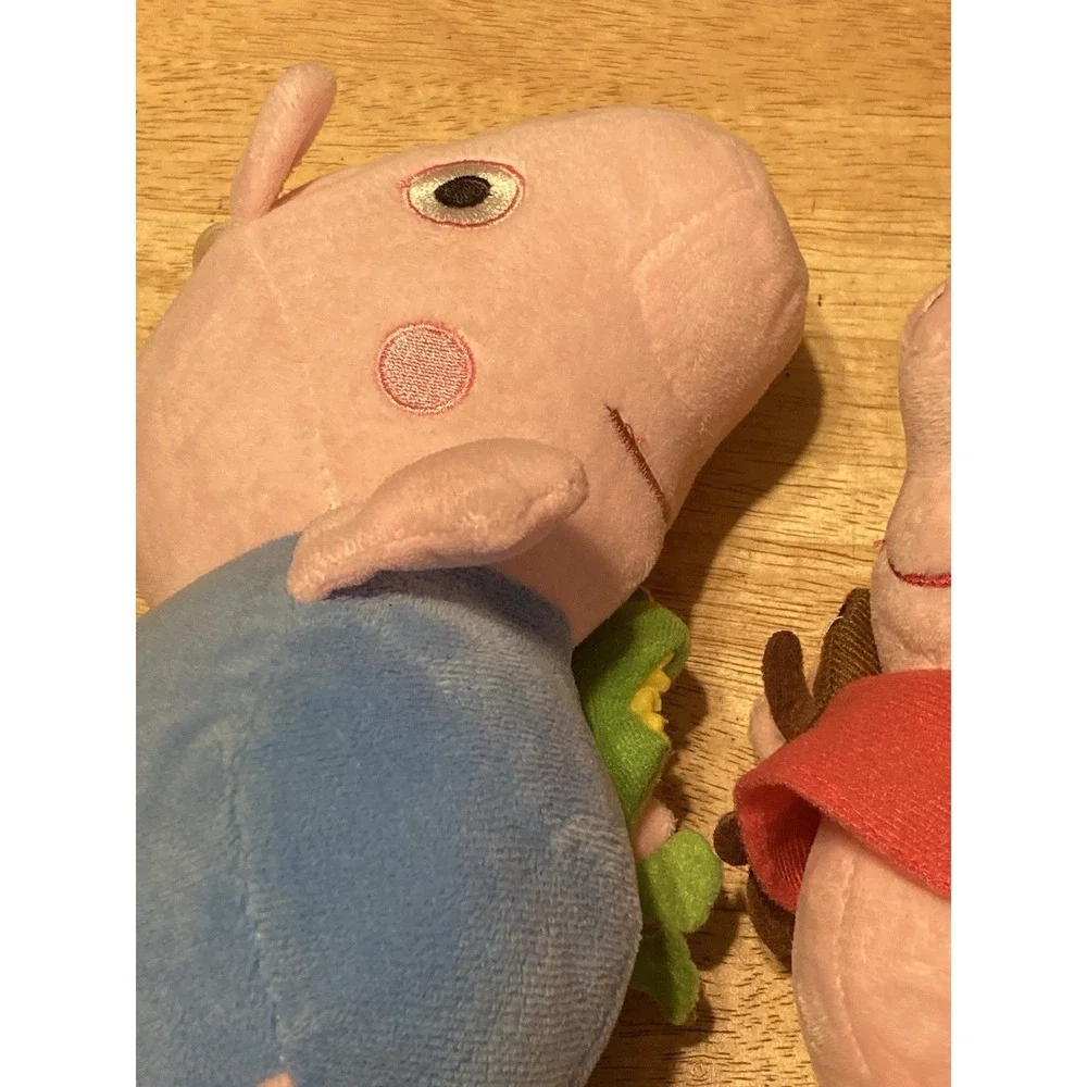 Peppa Pig plush George Lot X 2‎ Children's Soft toys Dinosaur Teddy Bear